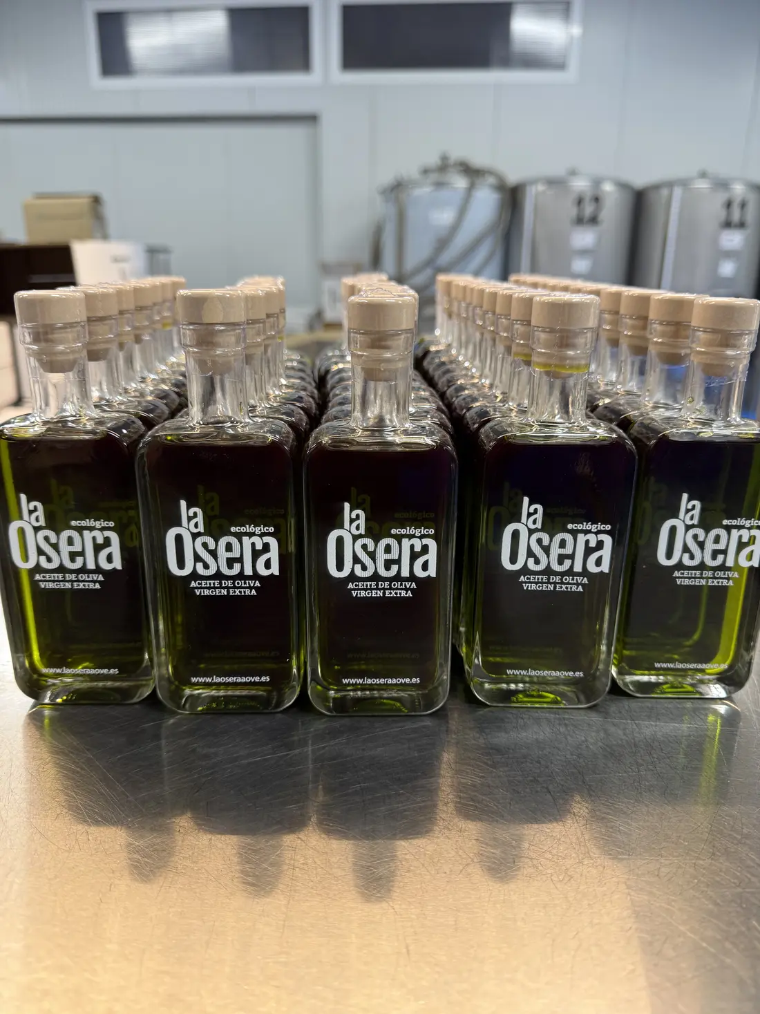 Pequeñas botellas reales de La Osera
