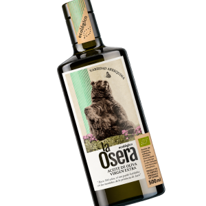 Caja de 6 botellas de AOVE arbequina temprano ecológico, formato de 500 ml