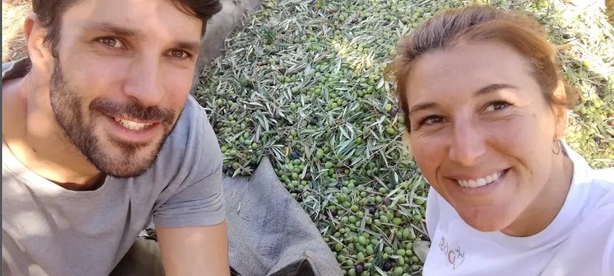 Los dos hermanos comparten los aceites La Osera en la Fiesta del Primer Aceite de Jaén